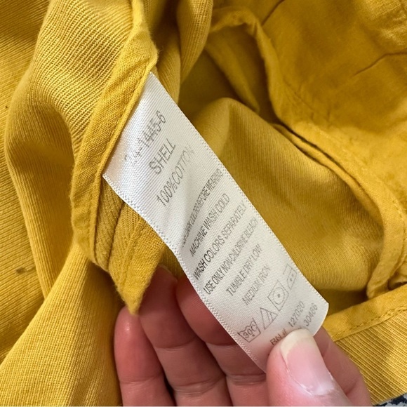 Chadwicks women's 2 button yellow cropped jacket with 3/4 sleeve - Picture 4 of 5